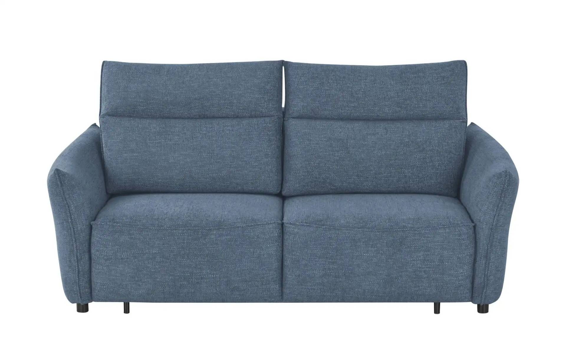 smart Big Sofa mit Funktion  Linda ¦ blau ¦ Maße (cm): B: 204 H: 78 T: 101.0 Polstermöbel > Sofas > 2-Sitzer - Möbel Kraft