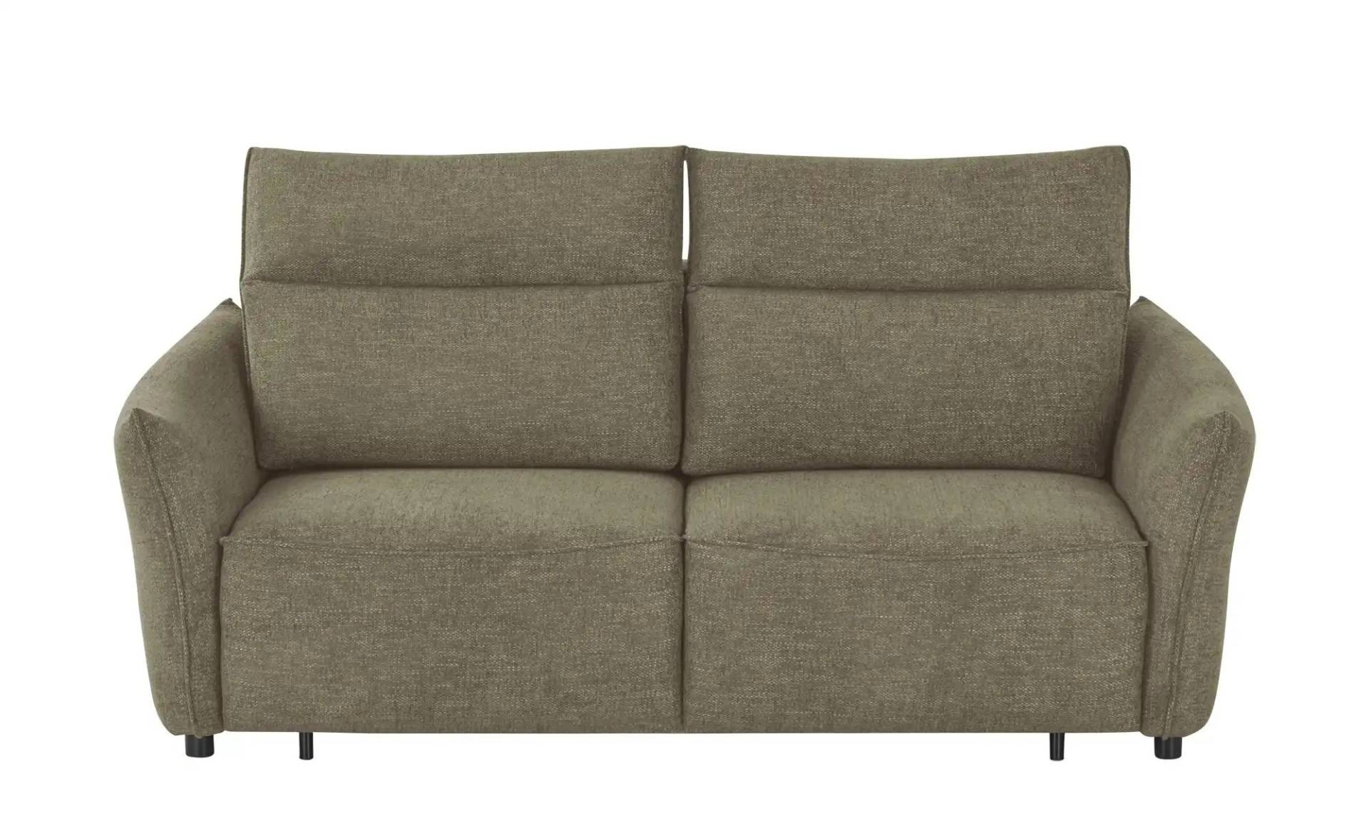 smart Big Sofa mit Funktion  Linda ¦ grün ¦ Maße (cm): B: 204 H: 78 T: 101.0 Polstermöbel > Sofas > 2-Sitzer - Möbel Kraft