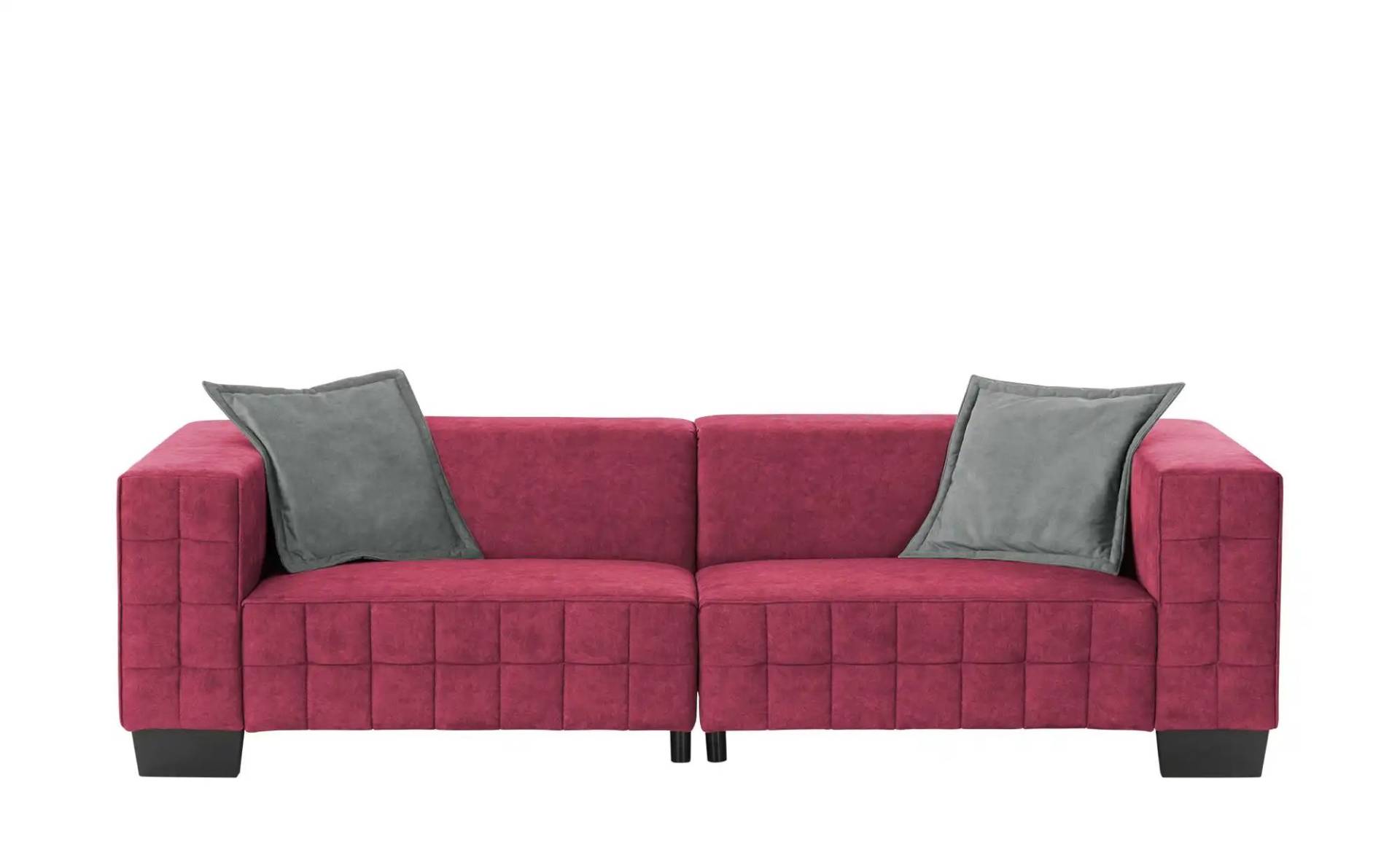 smart Big Sofa ¦ rot ¦ Maße (cm): B: 255 H: 69 T: 106 Polstermöbel > Sofas > 2-Sitzer - Möbel Kraft