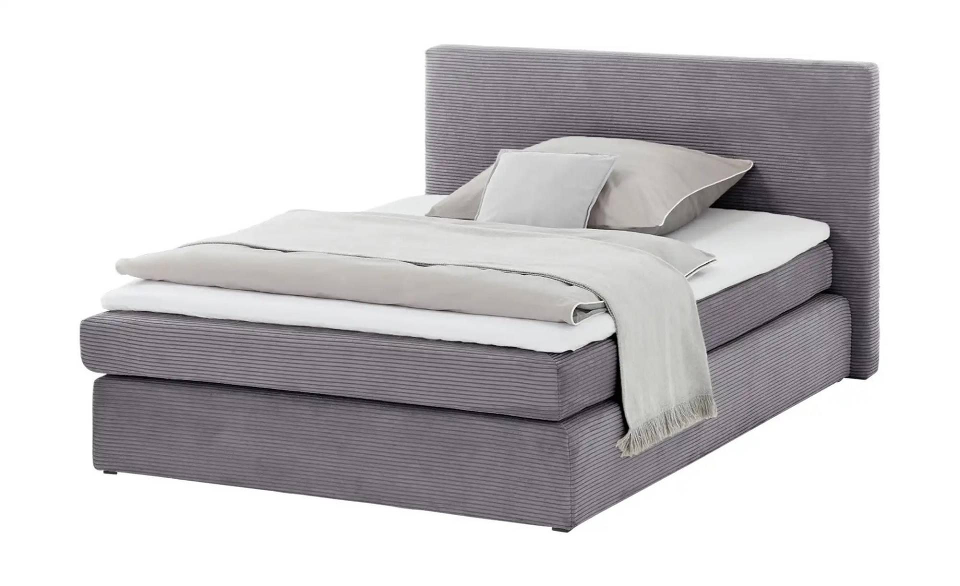 smart Boxspringbett  Basic ¦ grau ¦ Maße (cm): B: 153 H: 97 T: 211 Betten > Einzelbetten - Höffner