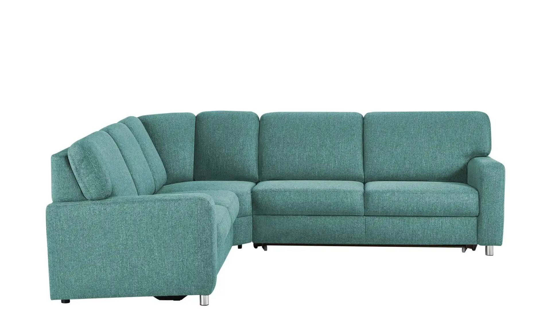 smart Ecksofa  Valencia ¦ türkis/petrol ¦ Maße (cm): B: 236 H: 90 T: 266 Polstermöbel > Sofas > Ecksofas - Höffner