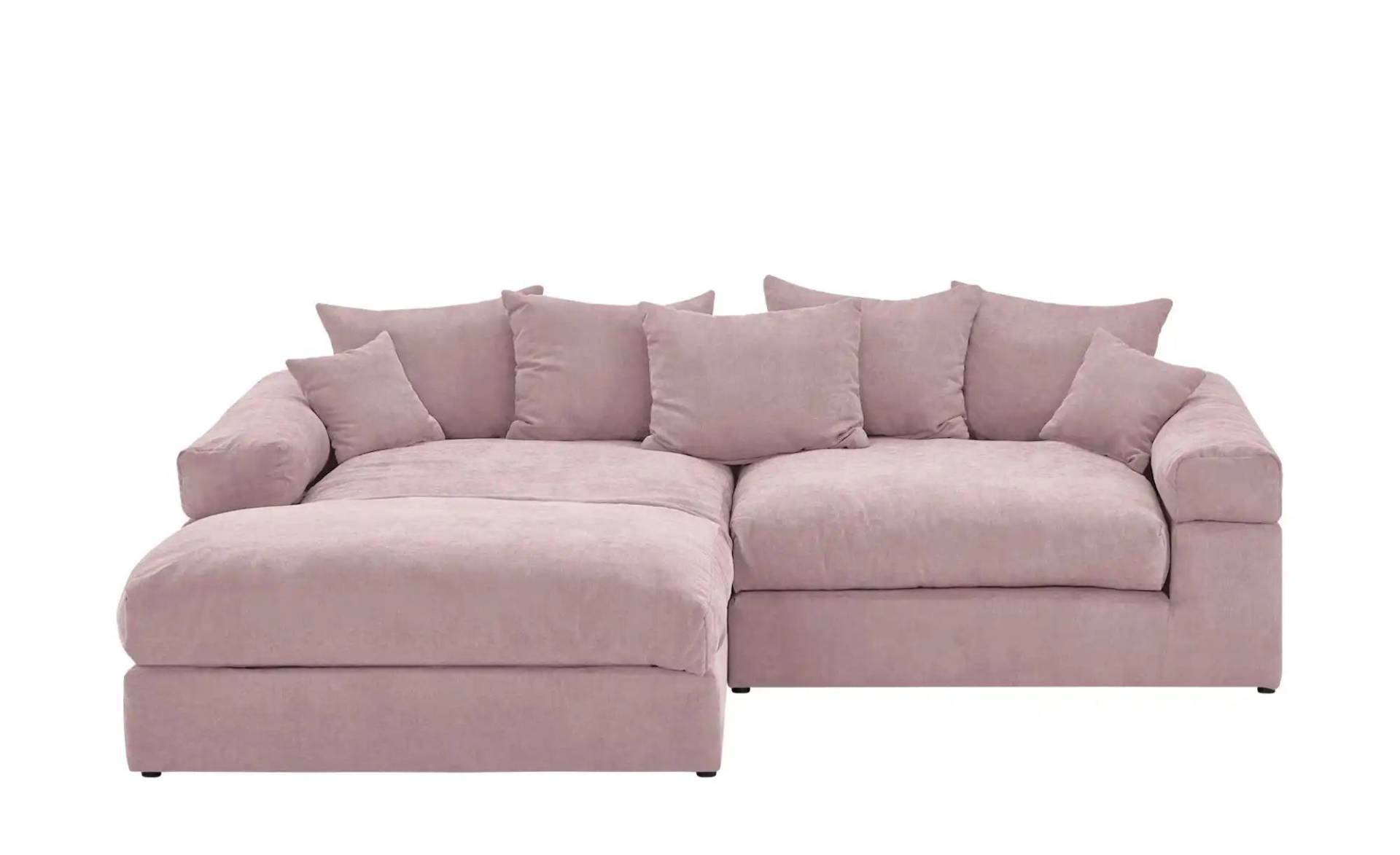 smart Ecksofa ¦ rosa/pink ¦ Maße (cm): B: 266 H: 86 T: 203 Polstermöbel > Sofas > Ecksofas - Möbel Kraft