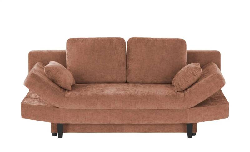 smart Schlafsofa  Mokka ¦ orange ¦ Maße (cm): B: 205 H: 87 T: 100.0 Polstermöbel > Sofas > 2-Sitzer - Möbel Kraft