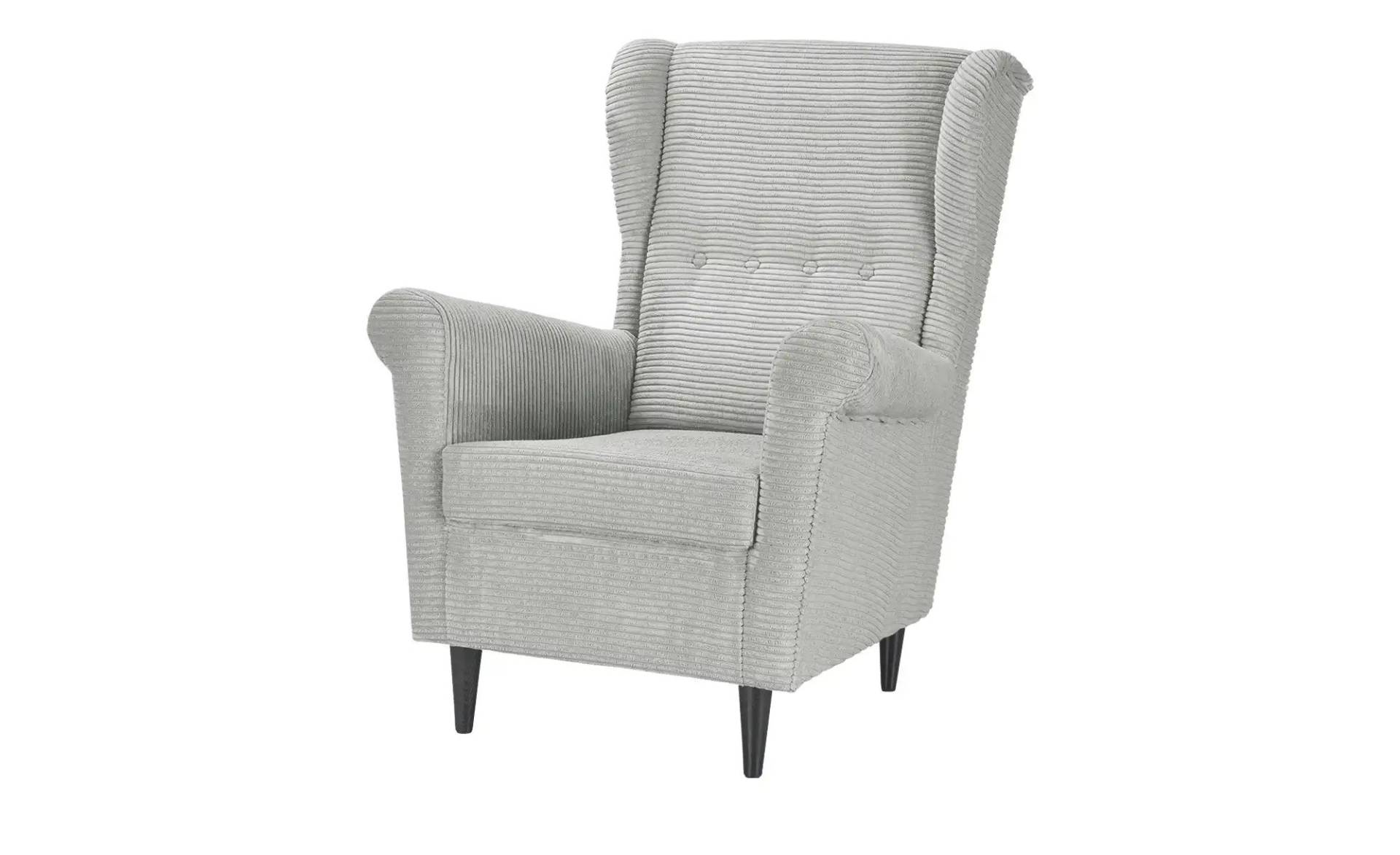 smart Sessel  Hubertine ¦ grau ¦ Maße (cm): B: 82 H: 102 T: 89.0 Polstermöbel > Sessel > Ohrensessel - Möbel Kraft