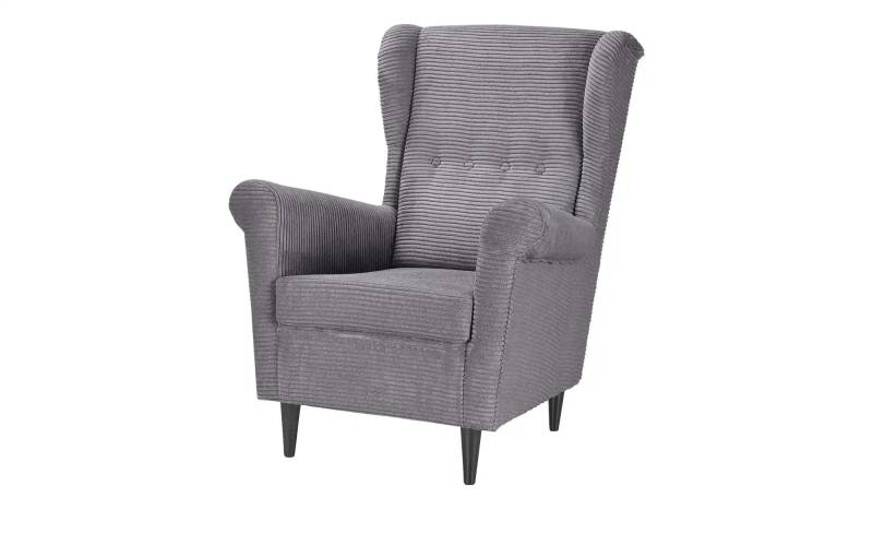 smart Sessel  Hubertine ¦ grau ¦ Maße (cm): B: 82 H: 102 T: 89.0 Polstermöbel > Sessel > Ohrensessel - Möbel Kraft