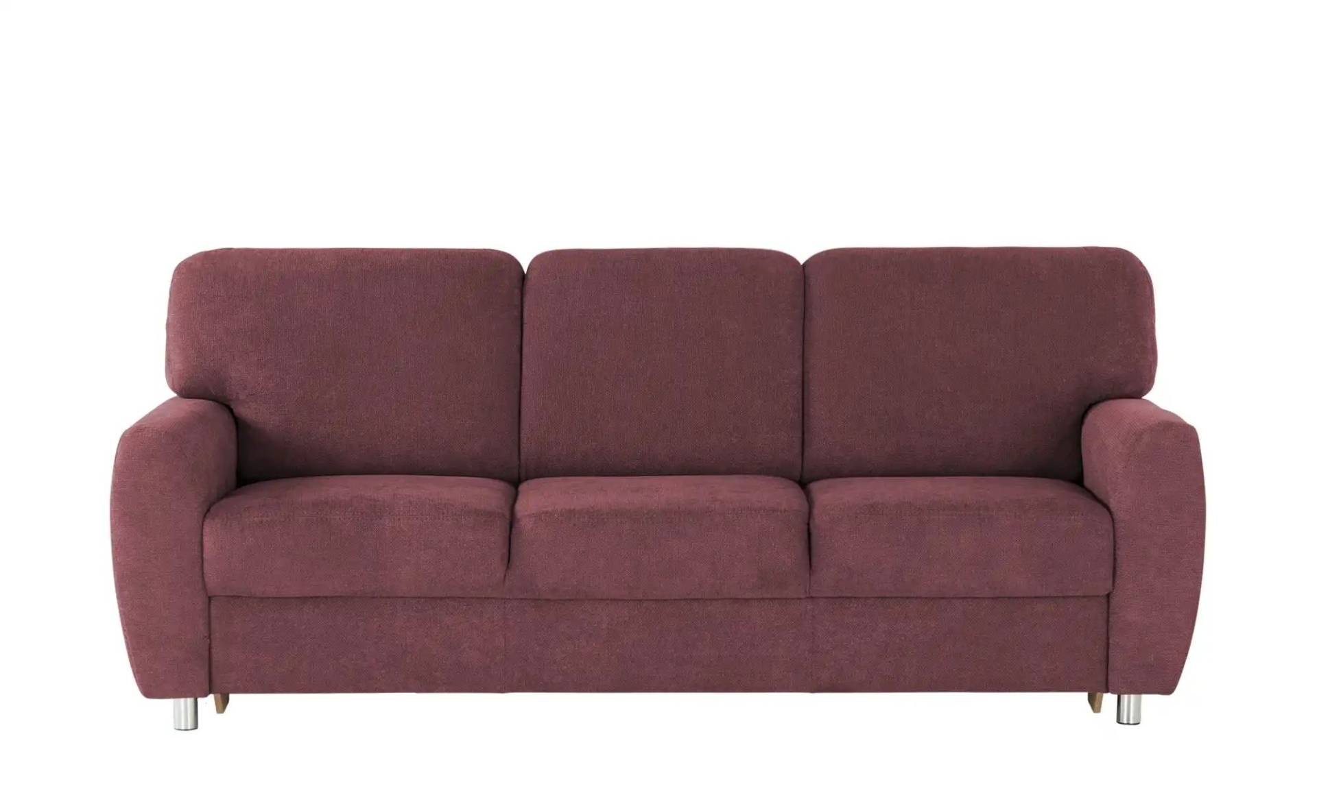 smart Sofa ¦ rot ¦ Maße (cm): B: 220 H: 90 T: 93 Polstermöbel > Sofas > 3-Sitzer - Möbel Kraft