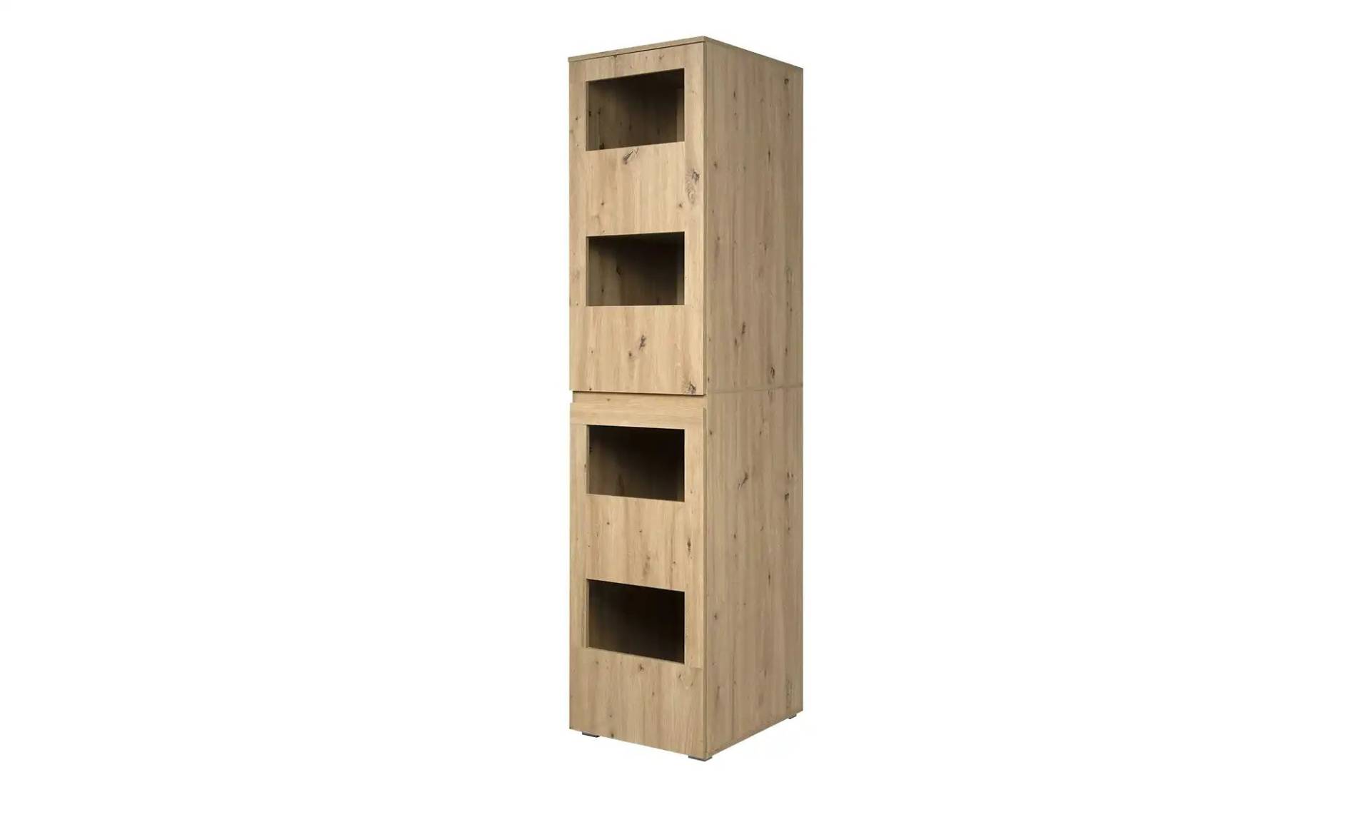 smart Wäscheschrank  BEN ¦ holzfarben ¦ Maße (cm): B: 50 H: 210 T: 60.0 Kommoden & Sideboards > Vitrinen - Möbel Kraft