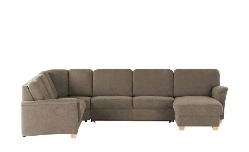 smart Wohnlandschaft  Valencia ¦ braun ¦ Maße (cm): B: 341 H: 90 T: 179.0 Polstermöbel > Sofas > Schlafsofas - Höffner