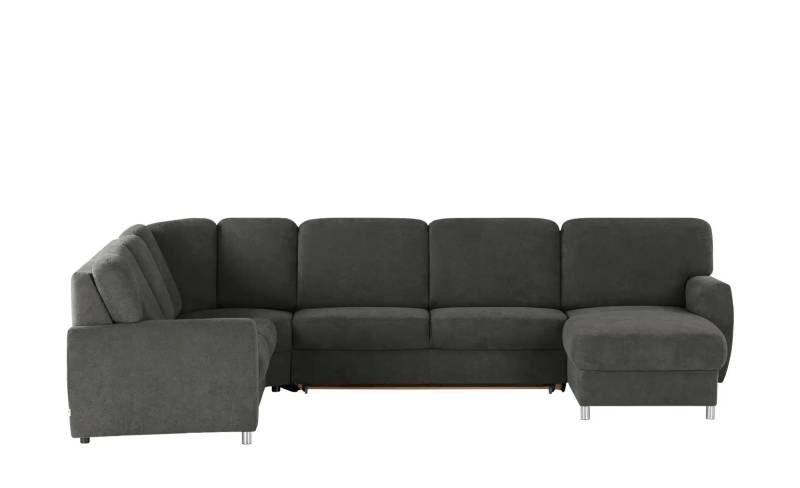 smart Wohnlandschaft  Valencia ¦ grau ¦ Maße (cm): B: 341 H: 90 T: 173.0 Polstermöbel > Sofas > Schlafsofas - Höffner