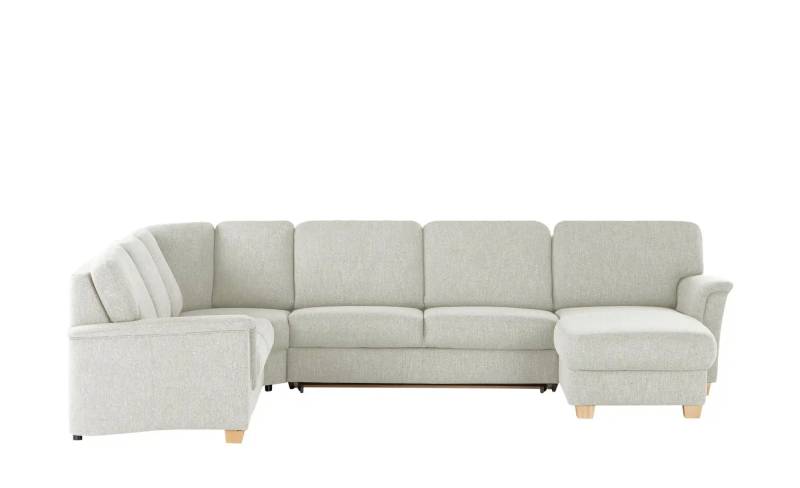 smart Wohnlandschaft  Valencia ¦ grau ¦ Maße (cm): B: 341 H: 90 T: 179.0 Polstermöbel > Sofas > Schlafsofas - Höffner