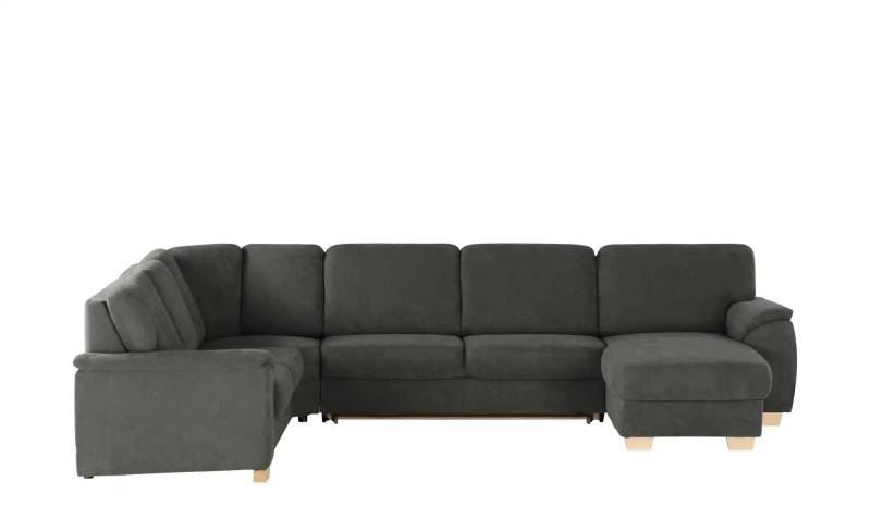 smart Wohnlandschaft  Valencia ¦ schwarz ¦ Maße (cm): B: 341 H: 90 T: 187.0 Polstermöbel > Sofas > Schlafsofas - Höffner