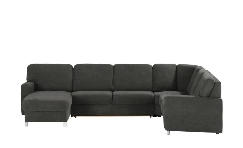 smart Wohnlandschaft  Valencia ¦ schwarz ¦ Maße (cm): B: 341 H: 90 T: 240.0 Polstermöbel > Sofas > Schlafsofas - Höffner