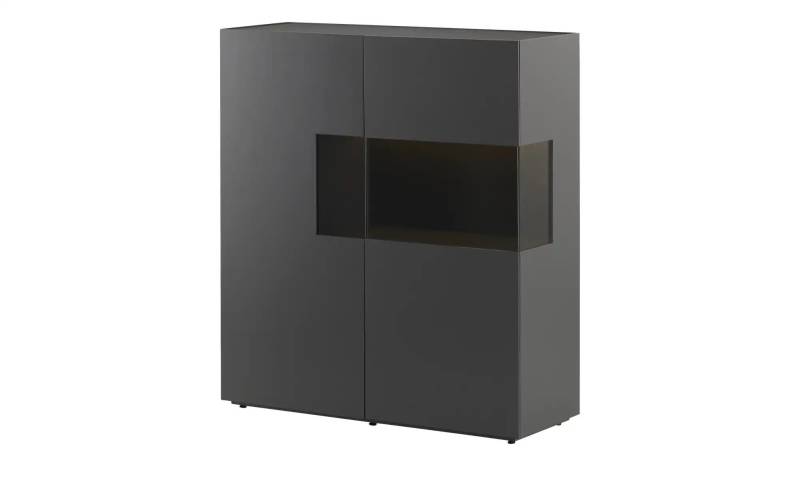 sound+vision Highboard  Leandro ¦ grau ¦ Maße (cm): B: 120 H: 135 T: 43.0 Kommoden & Sideboards > Highboards - Höffner