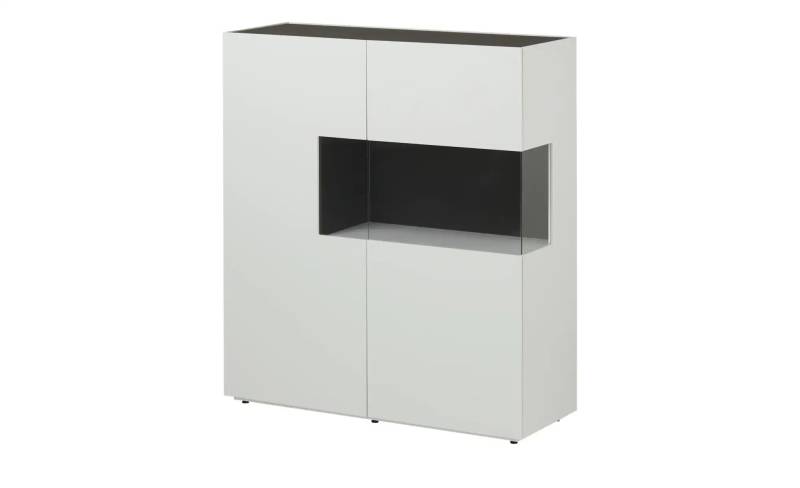 sound+vision Highboard  Leandro ¦ weiß ¦ Maße (cm): B: 120 H: 135 T: 43.0 Kommoden & Sideboards > Highboards - Möbel Kraft