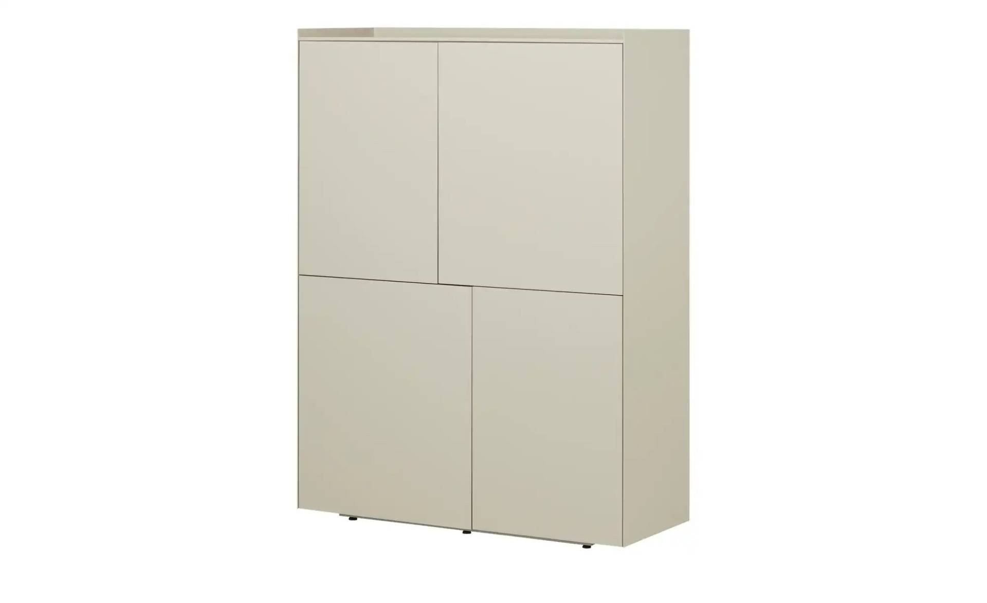 sound+vision Highboard  Milo ¦ beige ¦ Maße (cm): B: 110 H: 148 T: 43.0 Kommoden & Sideboards > Highboards - Höffner
