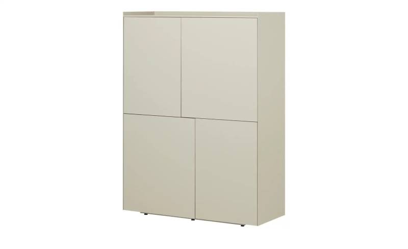sound+vision Highboard  Milo ¦ beige ¦ Maße (cm): B: 110 H: 148 T: 43.0 Kommoden & Sideboards > Highboards - Höffner