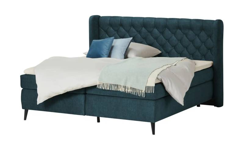 switch Boxspringbett  Madison ¦ blau ¦ Maße (cm): B: 197 H: 122 Betten > Boxspringbetten > Boxspringbetten 180x200 - Höffner