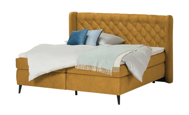 switch Boxspringbett  Madison ¦ gelb ¦ Maße (cm): B: 197 H: 122 Betten > Boxspringbetten > Boxspringbetten 180x200 - Höffner