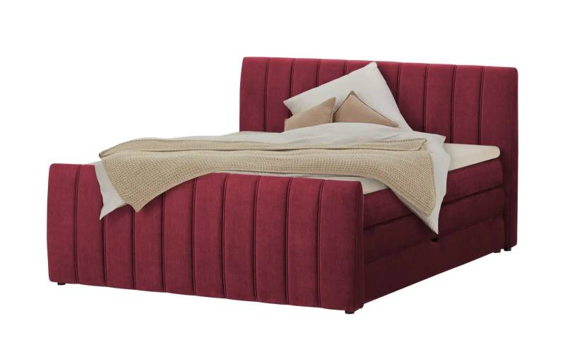 switch Boxspringbett mit Bettkasten Carina ¦ rot ¦ Maße (cm): B: 191 H: 112 Betten > Boxspringbetten > Boxspringbetten 180x200 - Höffner
