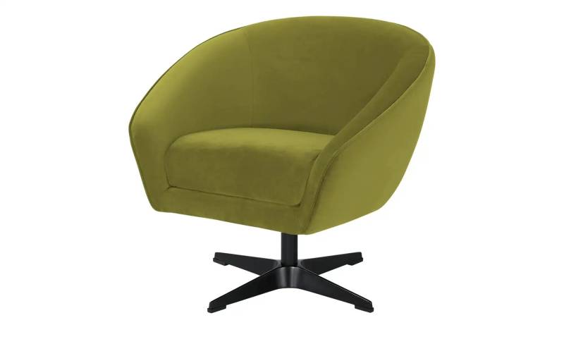 Twist Drehsessel  Roma Mikrofaser ¦ grün ¦ Maße (cm): B: 80 H: 75 T: 80.0 Polstermöbel > Sessel > Drehsessel - Möbel Kraft