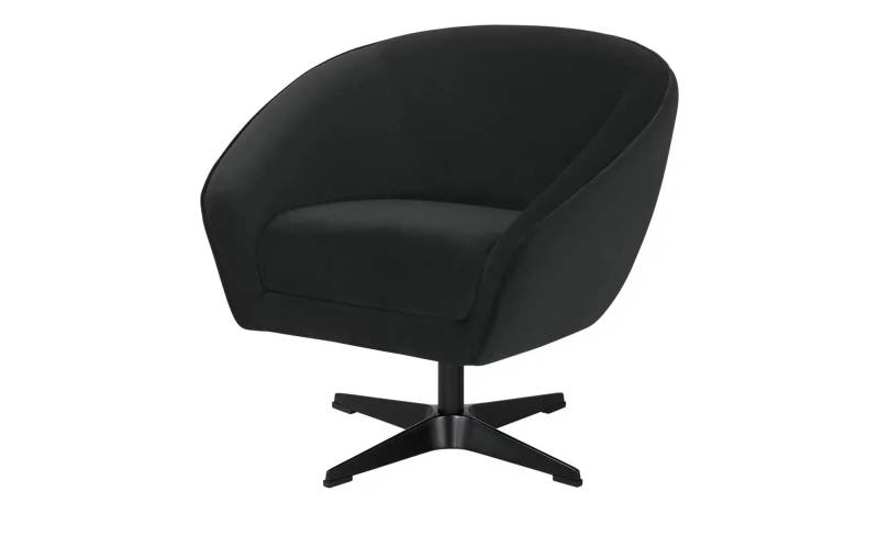 Twist Drehsessel  Roma Mikrofaser ¦ schwarz ¦ Maße (cm): B: 80 H: 75 T: 80.0 Polstermöbel > Sessel > Drehsessel - Möbel Kraft