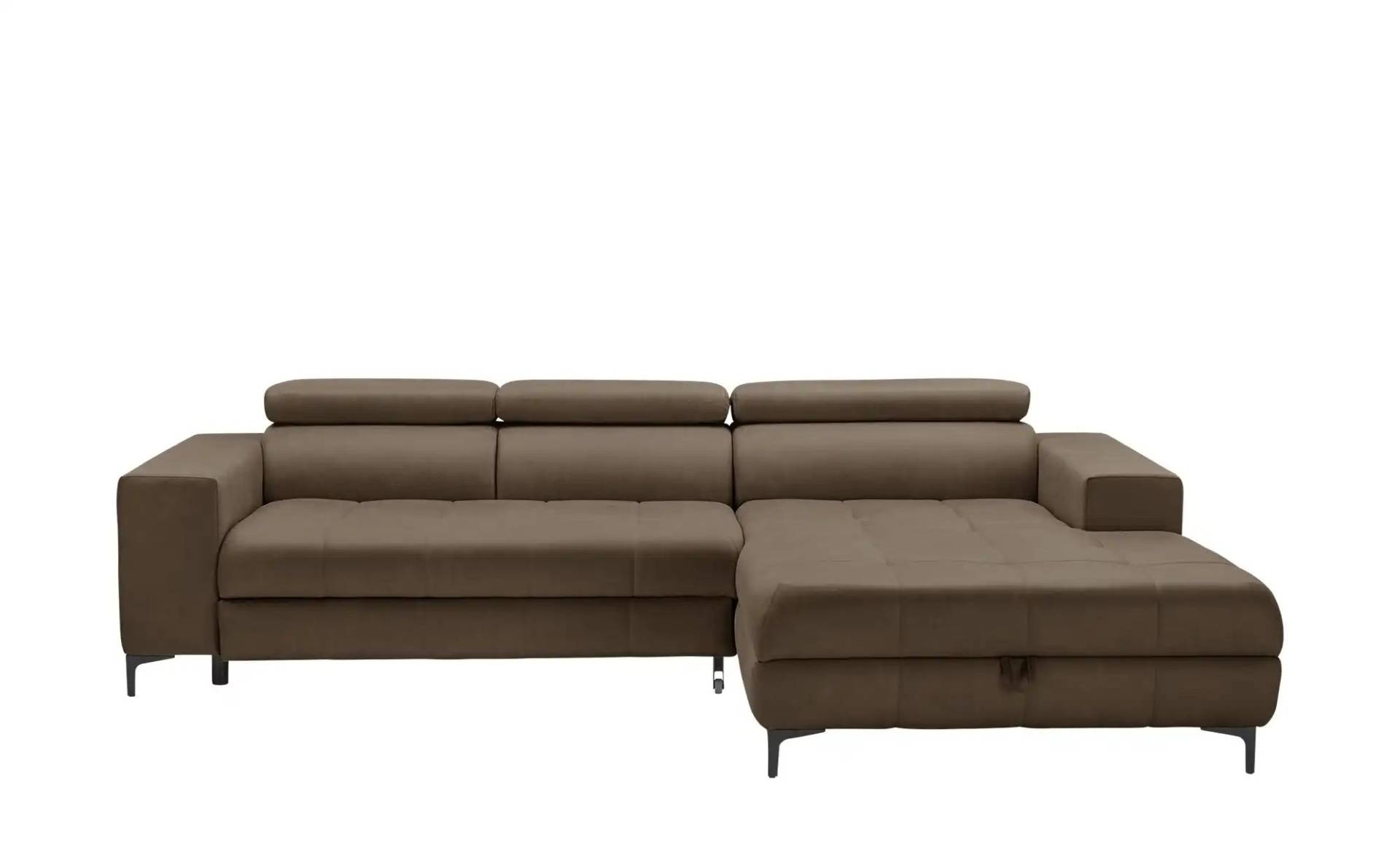switch Ecksofa aus Mikrofaser Caro ¦ braun ¦ Maße (cm): B: 289 H: 93 T: 175.0 Polstermöbel > Sofas > Ecksofas - Höffner