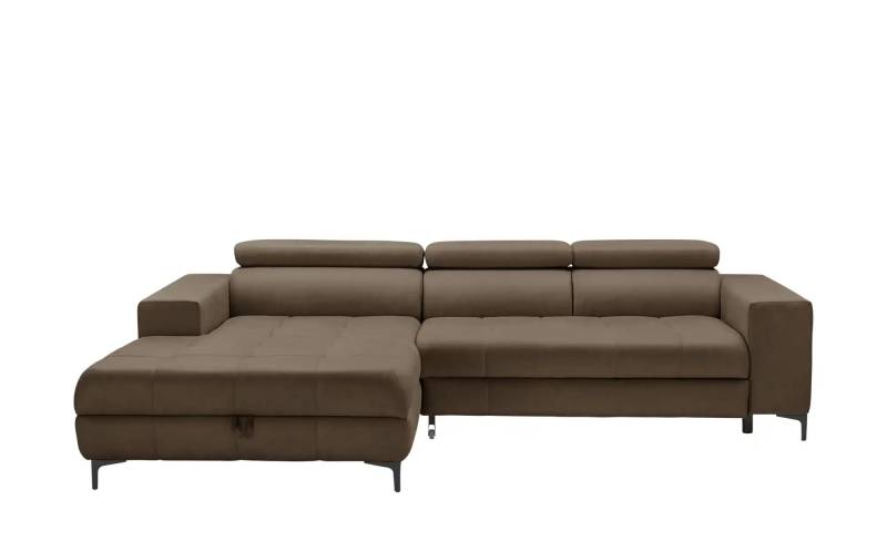 switch Ecksofa aus Mikrofaser Caro ¦ braun ¦ Maße (cm): B: 289 H: 93 T: 175.0 Polstermöbel > Sofas > Ecksofas - Höffner