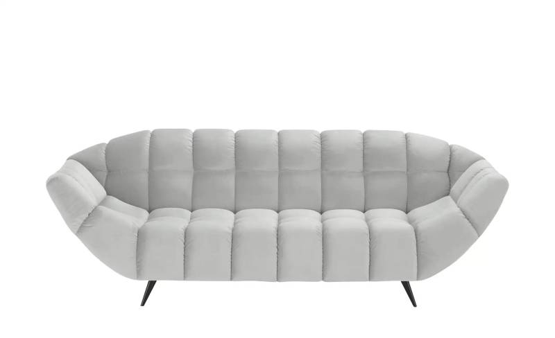 switch Einzelsofa aus Mikrofaser Gappa ¦ silber ¦ Maße (cm): B: 222 H: 82 T: 94.0 Polstermöbel > Sofas > 3-Sitzer - Höffner