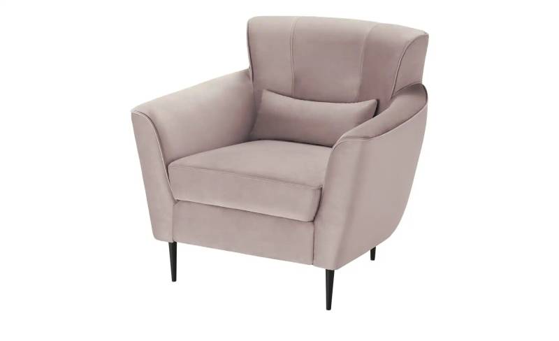 Twist Samtsessel aus Samt Teddy ¦ rosa/pink ¦ Maße (cm): B: 87 H: 82 T: 83.0 Polstermöbel > Sessel > Polstersessel - Möbel Kraft