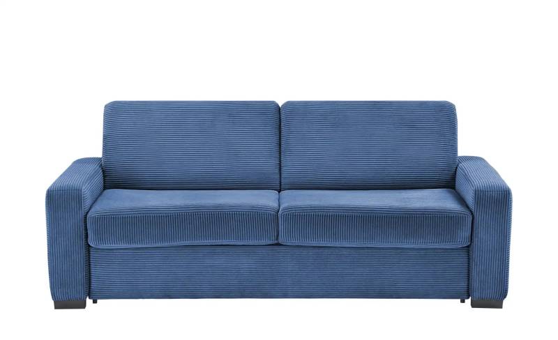 switch Schlafsofa aus Cord Vanila ¦ blau ¦ Maße (cm): B: 220 H: 87 T: 98.0 Polstermöbel > Sofas > 3-Sitzer - Höffner