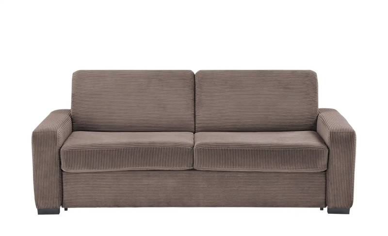 switch Schlafsofa aus Cord Vanila ¦ braun ¦ Maße (cm): B: 220 H: 87 T: 98.0 Polstermöbel > Sofas > 3-Sitzer - Höffner