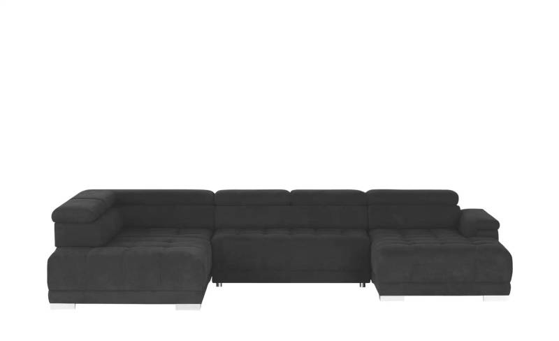 switch Wohnlandschaft aus Mikrofaser Campo ¦ grau ¦ Maße (cm): B: 374 H: 101 T: 220.0 Polstermöbel > Sofas > Wohnlandschaften - Höffner