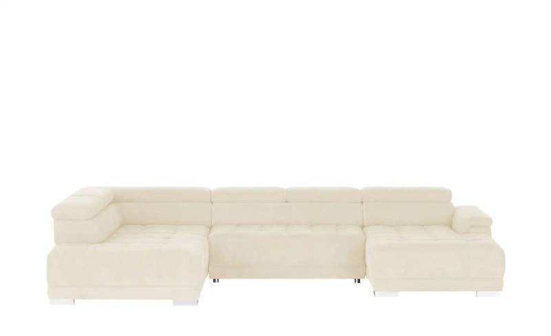 switch Wohnlandschaft aus Mikrofaser Campo ¦ weiß ¦ Maße (cm): B: 374 H: 101 T: 220.0 Polstermöbel > Sofas > Wohnlandschaften - Höffner