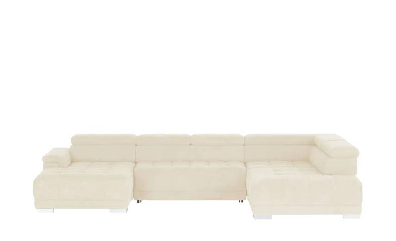 switch Wohnlandschaft aus Mikrofaser Campo ¦ weiß ¦ Maße (cm): B: 374 H: 101 T: 220.0 Polstermöbel > Sofas > Wohnlandschaften - Höffner