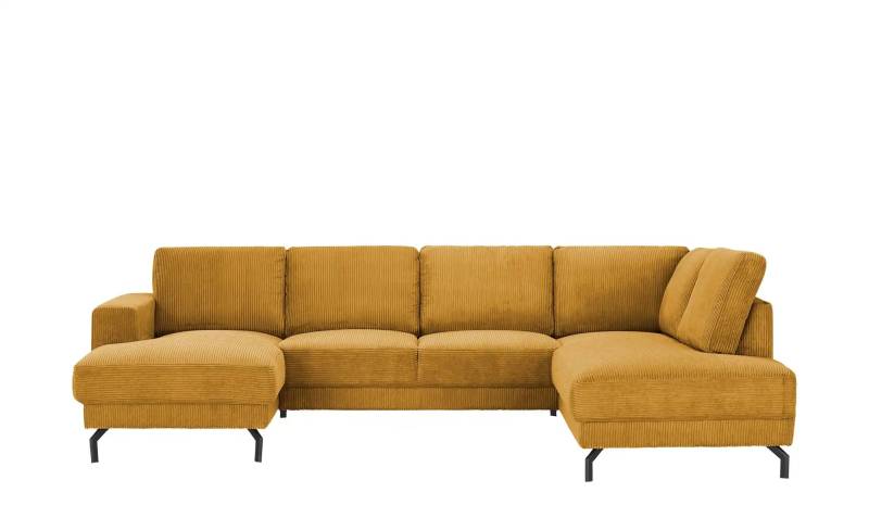switch Wohnlandschaft  aus Cord Brazil ¦ gelb ¦ Maße (cm): B: 303 H: 78 T: 200.0 Polstermöbel > Sofas > Wohnlandschaften - Höffner