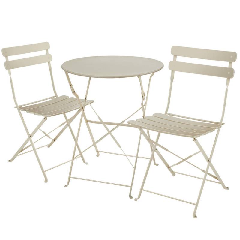 tectake BISTROTISCH Creme