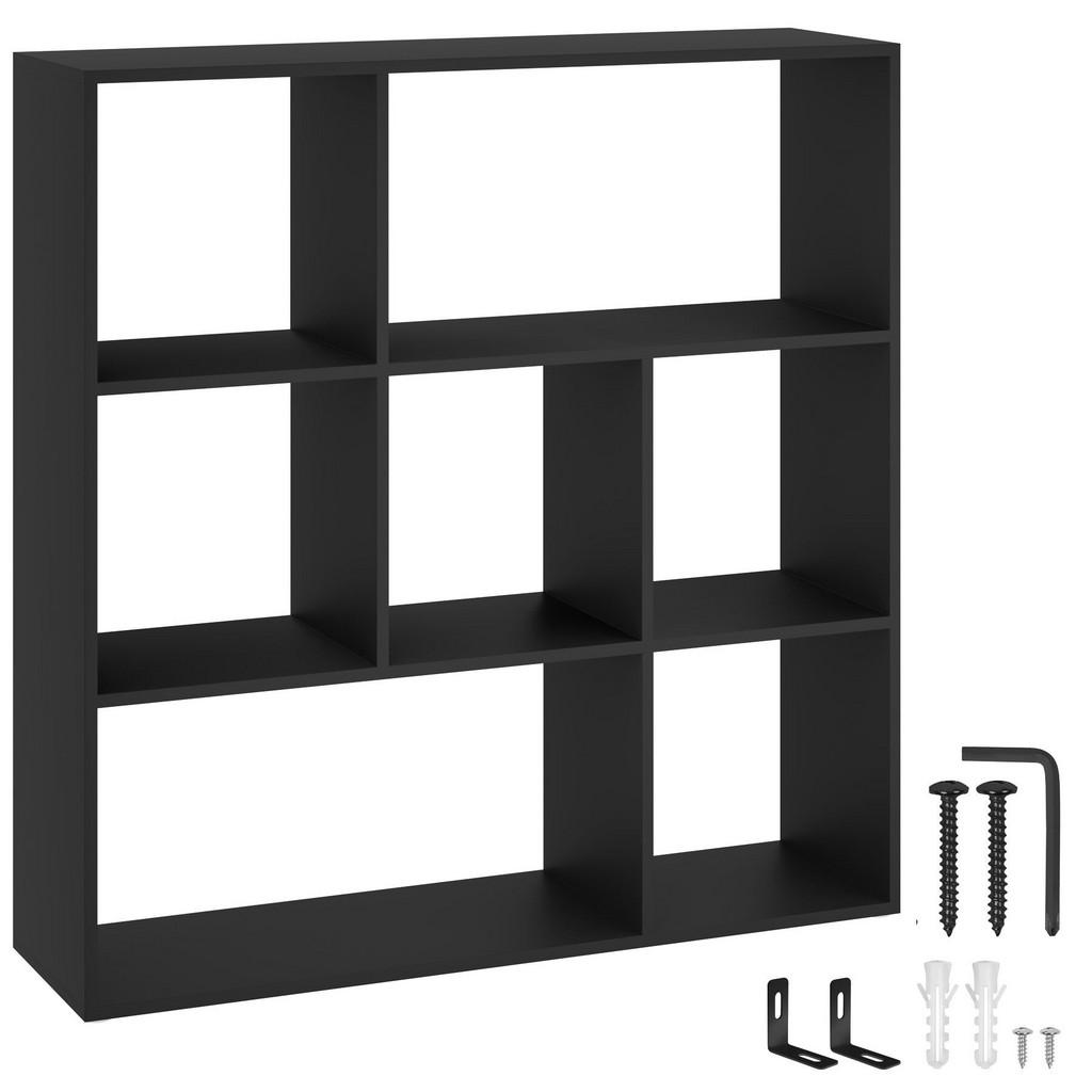 tectake BÜCHERREGAL Schwarz tectake BÜCHERREGAL Schwarz