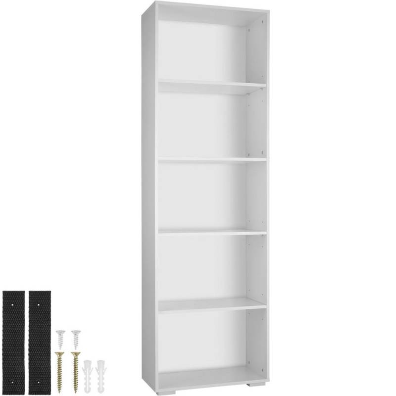 tectake BÜCHERREGAL Weiß