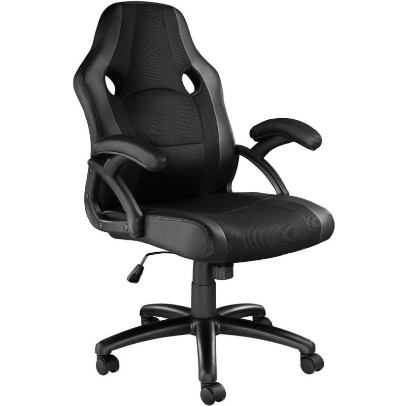 tectake BÜROSTUHL Schwarz