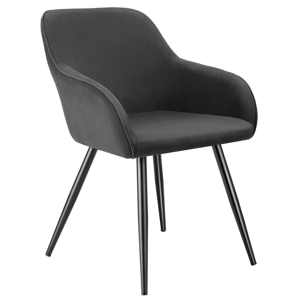 tectake ESSZIMMERSTUHL Anthrazit, Schwarz tectake ESSZIMMERSTUHL Anthrazit, Schwarz