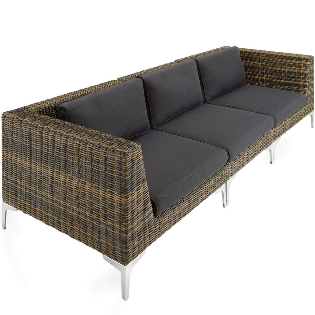 tectake GARTEN-LOUNGE-SET Anthrazit tectake GARTEN-LOUNGE-SET Anthrazit