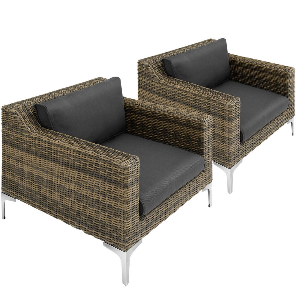 tectake GARTEN-LOUNGE-SET Anthrazit tectake GARTEN-LOUNGE-SET Anthrazit