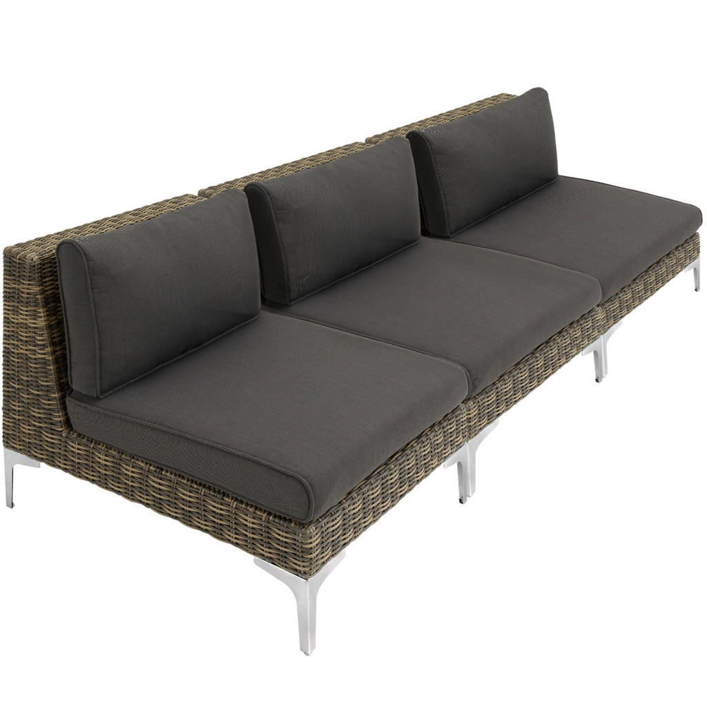 tectake GARTEN-LOUNGE-SET Anthrazit tectake GARTEN-LOUNGE-SET Anthrazit
