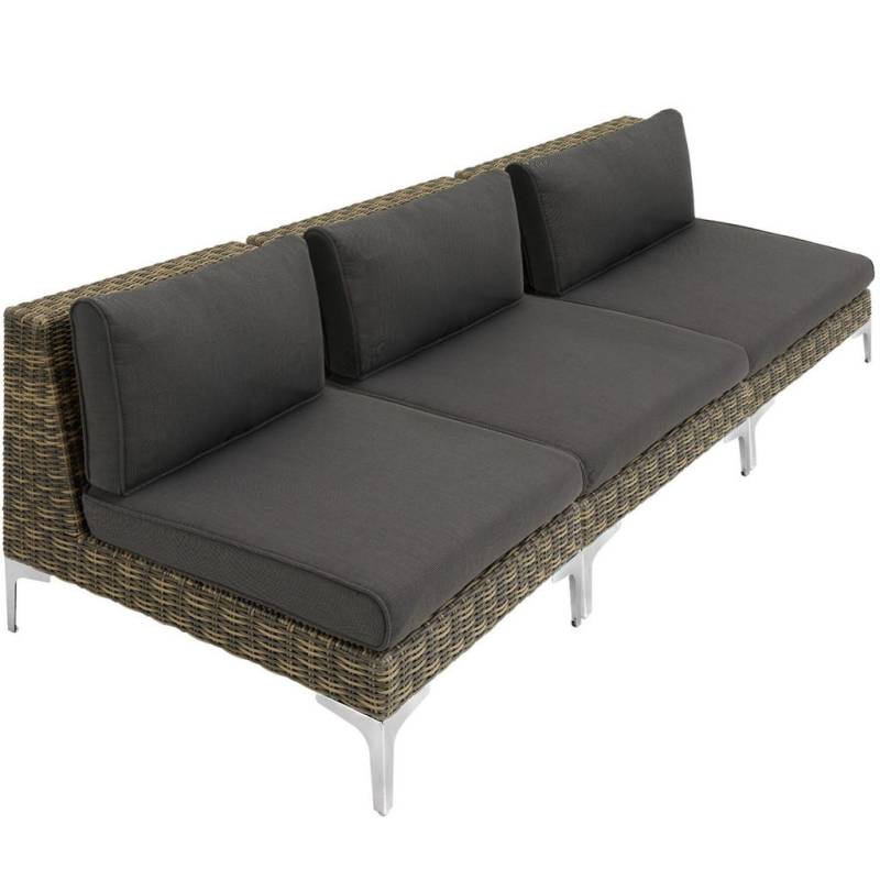 tectake GARTEN-LOUNGE-SET Anthrazit