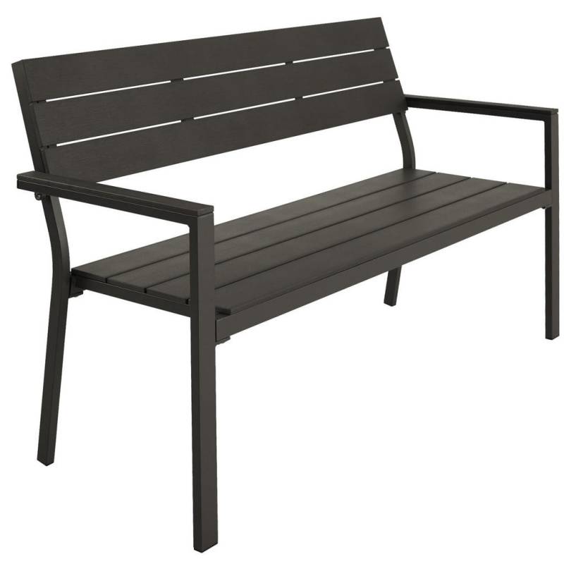 tectake GARTENBANK Dunkelgrau