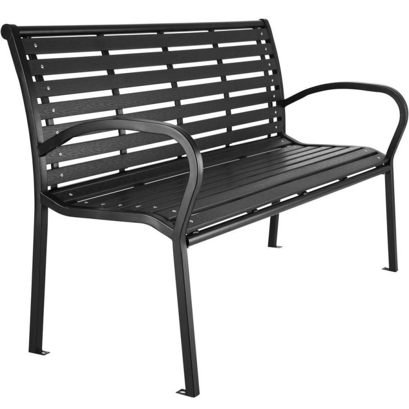tectake GARTENBANK Schwarz