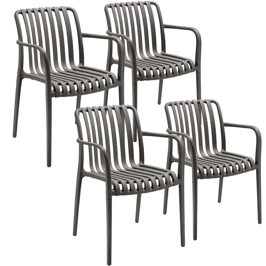 tectake GARTENSTÜHLE Anthrazit tectake GARTENSTÜHLE Anthrazit