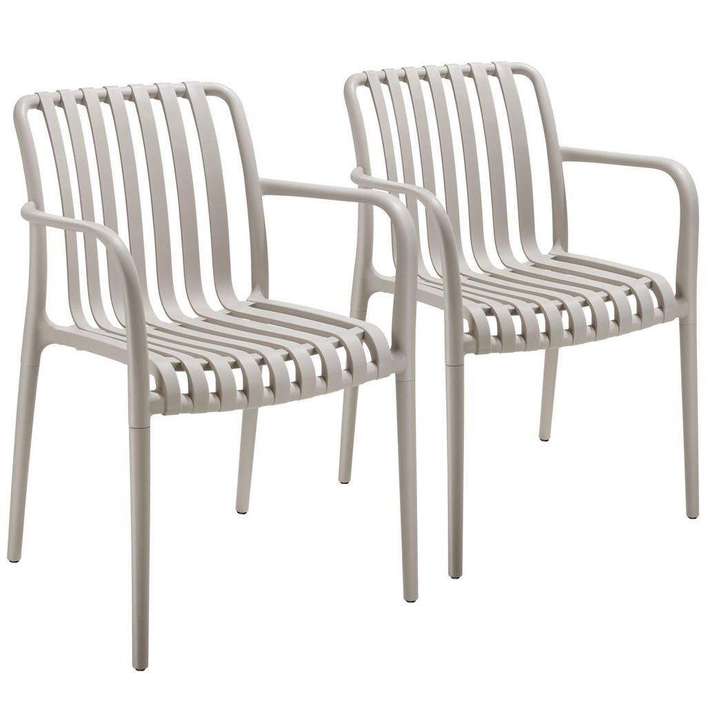 tectake GARTENSTÜHLE Taupe tectake GARTENSTÜHLE Taupe