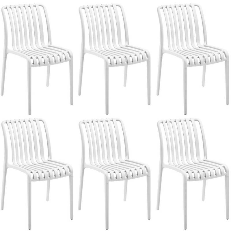 tectake GARTENSTÜHLE Creme