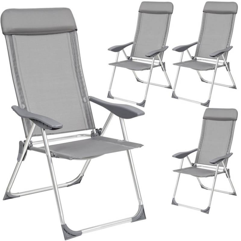 tectake GARTENSTUHL Grau